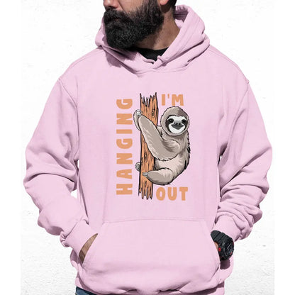 Hanging Out Sloth Colour Hoodie - Tshirtpark.com