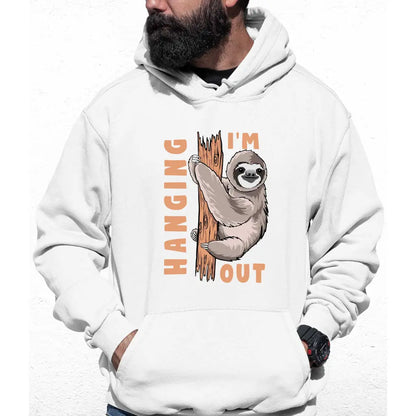 Hanging Out Sloth Colour Hoodie - Tshirtpark.com