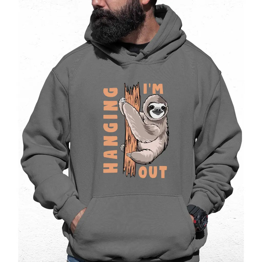 Hanging Out Sloth Colour Hoodie - Tshirtpark.com