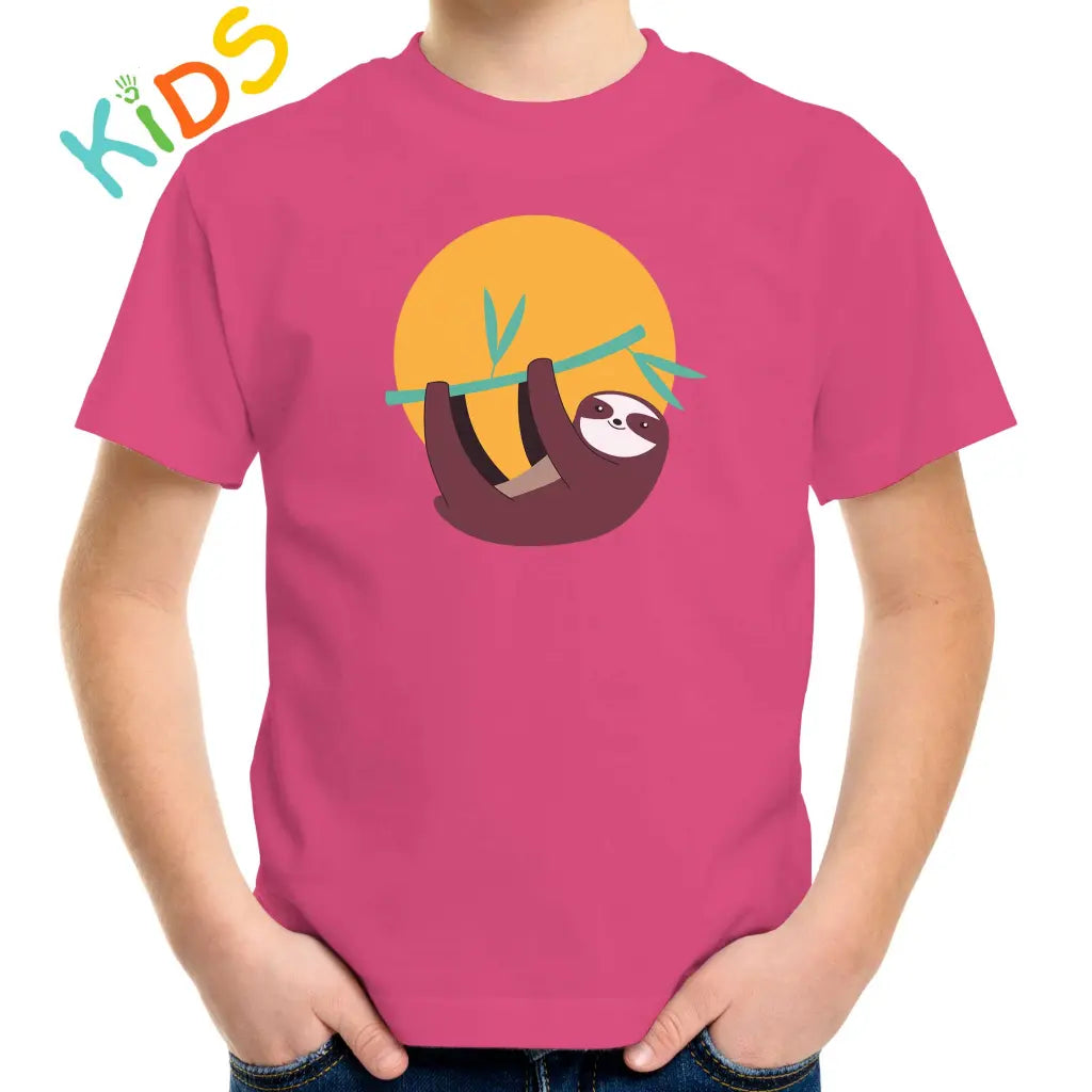 Hanging Sloth Kids T-shirt - Tshirtpark.com