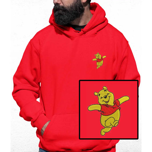 Happy Bear Embroidered Colour Hoodie - Tshirtpark.com