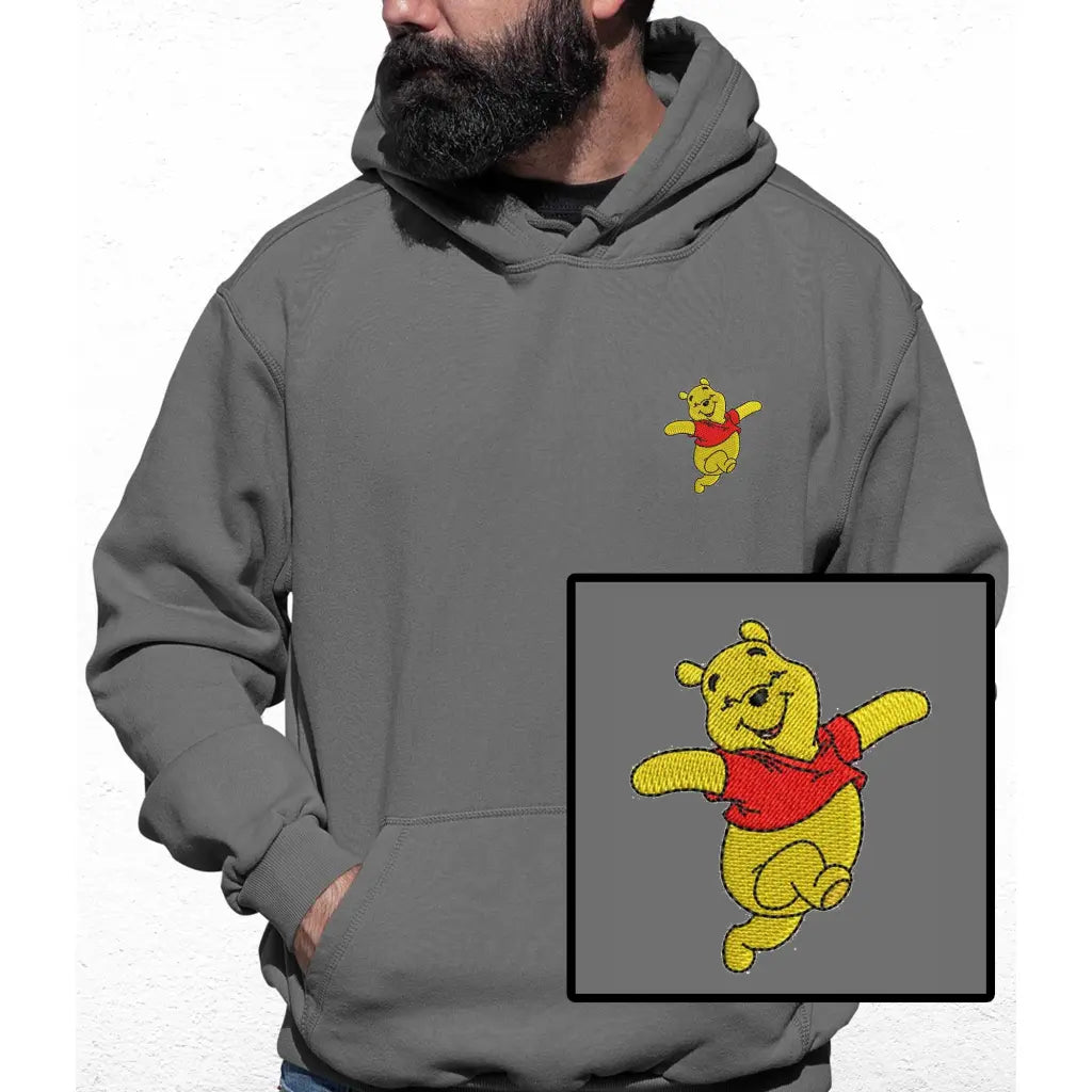 Happy Bear Embroidered Colour Hoodie - Tshirtpark.com