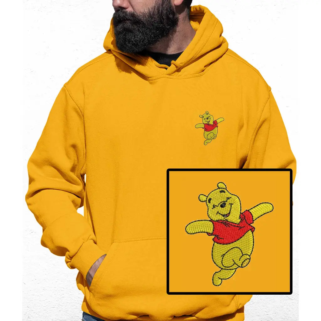 Happy Bear Embroidered Colour Hoodie - Tshirtpark.com