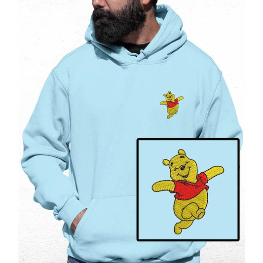 Happy Bear Embroidered Colour Hoodie - Tshirtpark.com