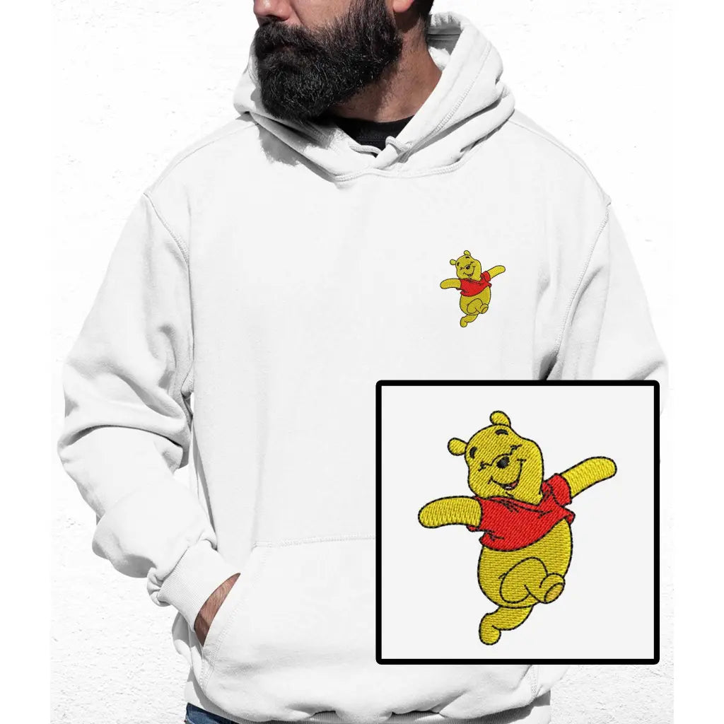 Happy Bear Embroidered Colour Hoodie - Tshirtpark.com