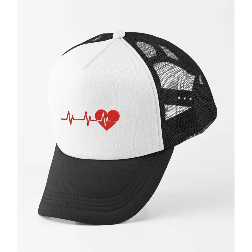 Heartbeat Trucker Cap - Tshirtpark.com