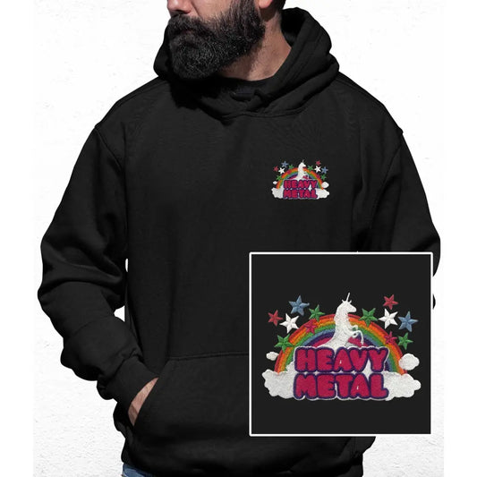 Heavy Metal Embroidered Colour Hoodie - Tshirtpark.com