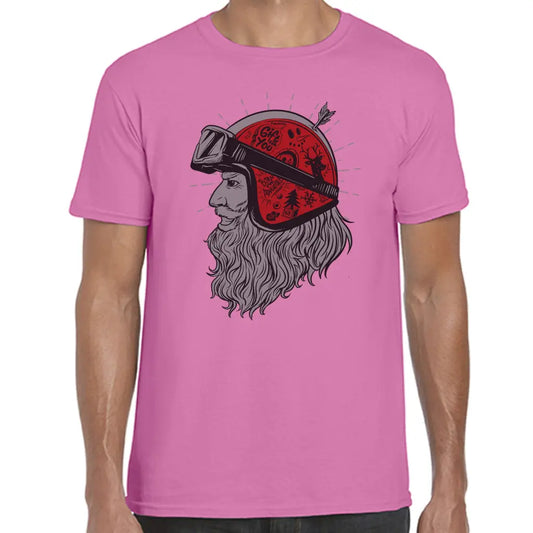 Helmet Santa T-Shirt - Tshirtpark.com