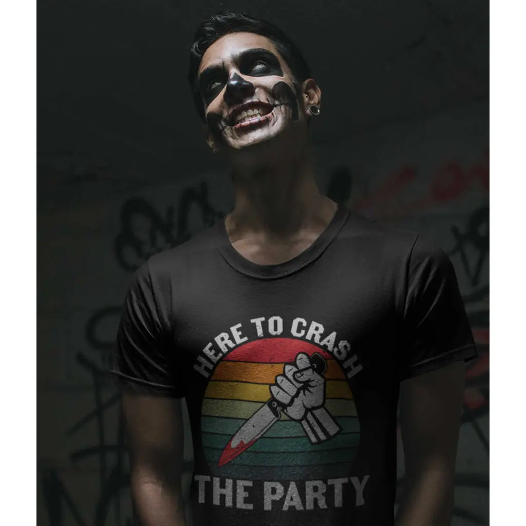 Here To Crash To Party T-Shirt - Tshirtpark.com