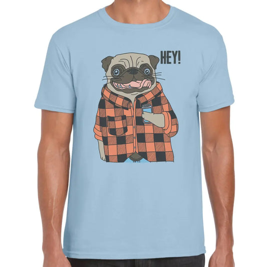 Hey Drinking Pug T-Shirt - Tshirtpark.com