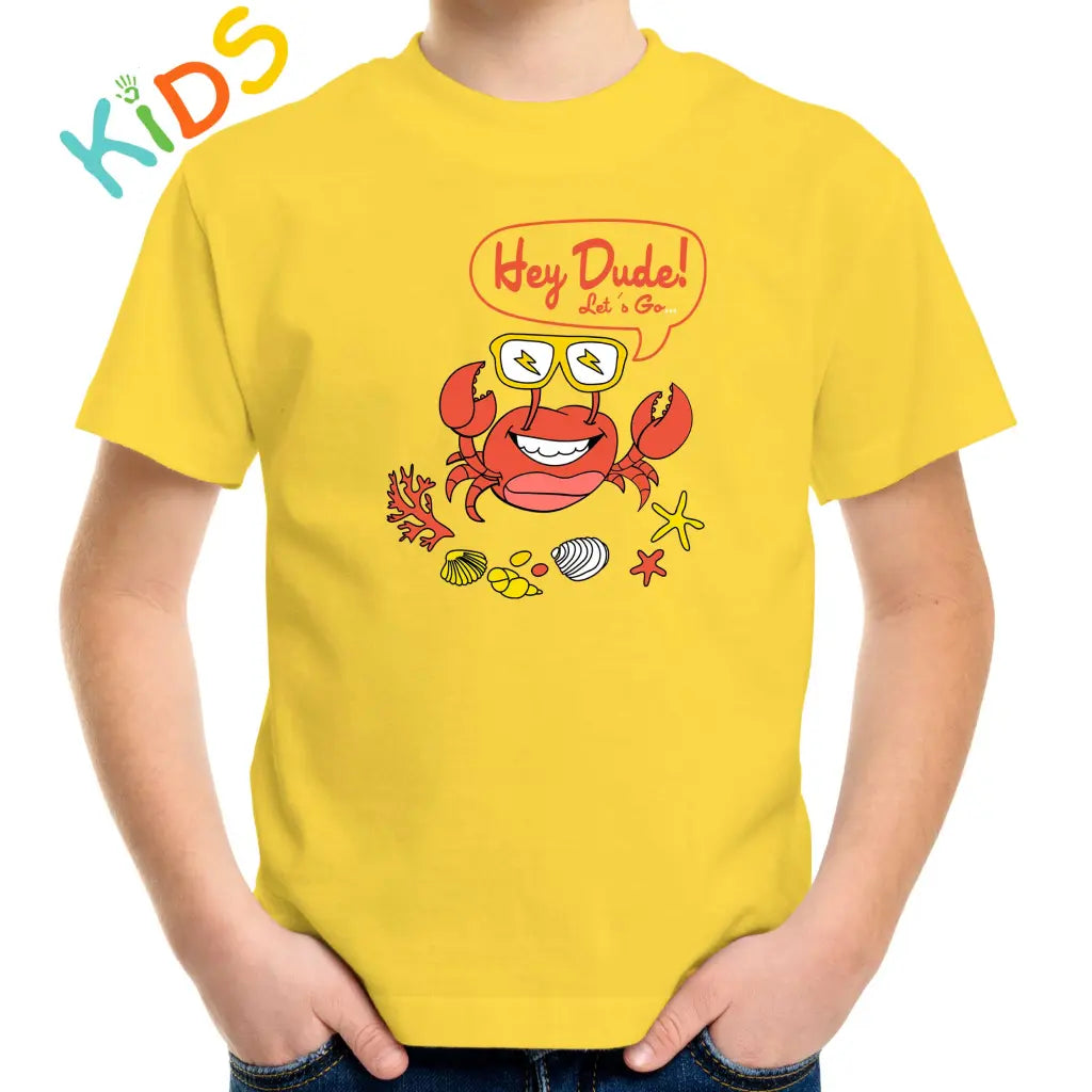 Hey Dude Crab Kids T-shirt - Tshirtpark.com