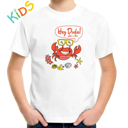 Hey Dude Crab Kids T-shirt - Tshirtpark.com