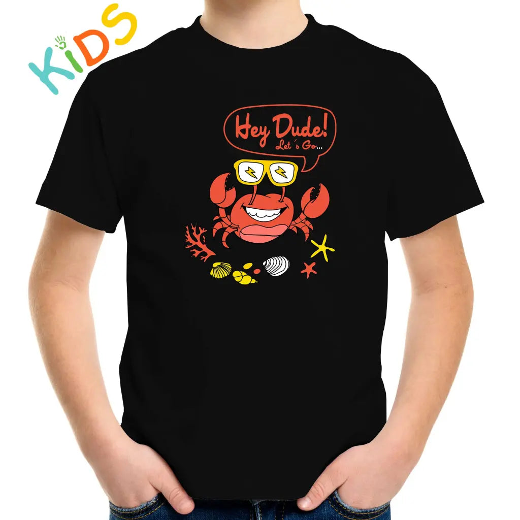 Hey Dude Crab Kids T-shirt - Tshirtpark.com