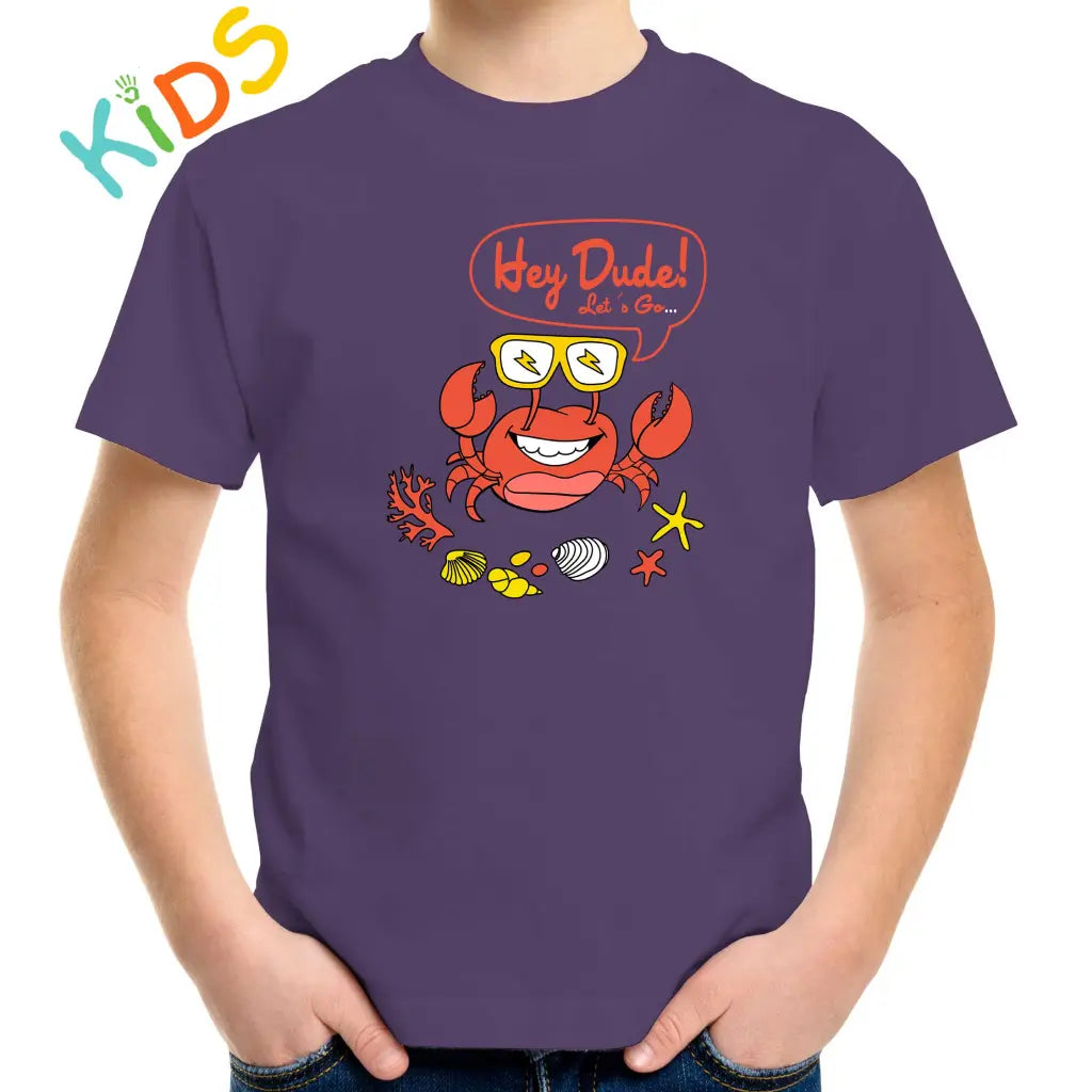 Hey Dude Crab Kids T-shirt - Tshirtpark.com