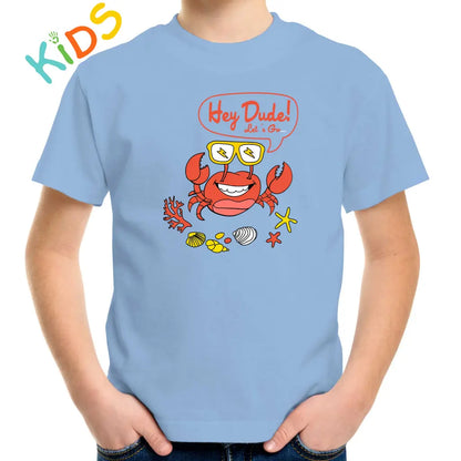 Hey Dude Crab Kids T-shirt - Tshirtpark.com