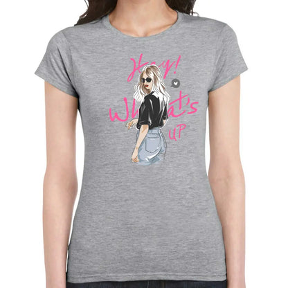 Hey What’s Up Ladies T-shirt - Tshirtpark.com