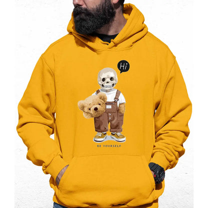 Hi Be Yourself Bear Colour Hoodie - Tshirtpark.com