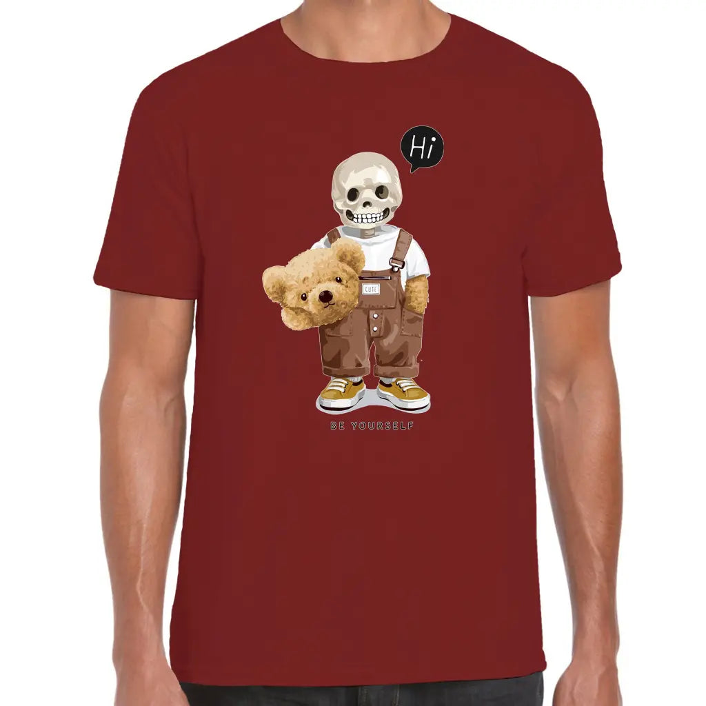 Hi Be Yourself Teddy T-Shirt - Tshirtpark.com