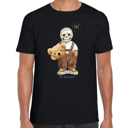 Hi Be Yourself Teddy T-Shirt - Tshirtpark.com