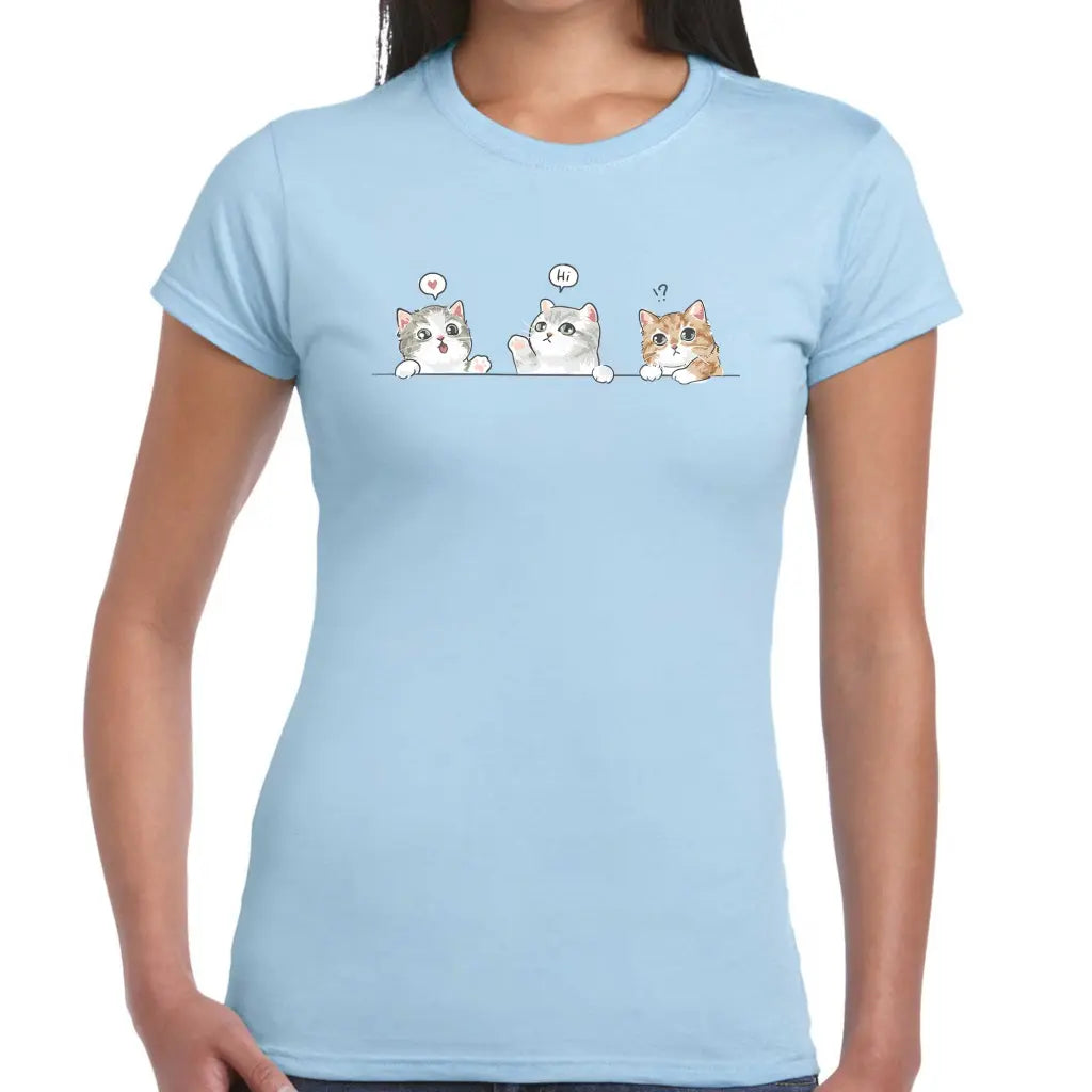 Hi Cats Ladies T-shirt - Tshirtpark.com