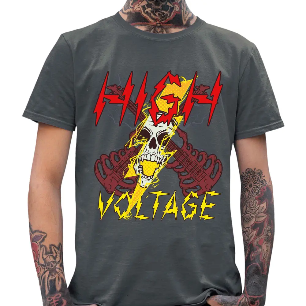 High Voltage Skull T-Shirt - Tshirtpark.com