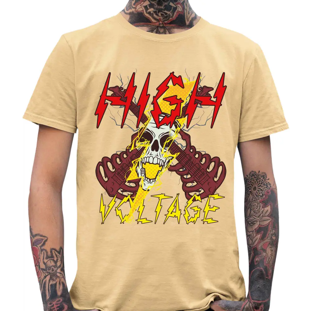 High Voltage Skull T-Shirt - Tshirtpark.com