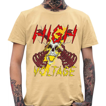 High Voltage Skull T-Shirt - Tshirtpark.com