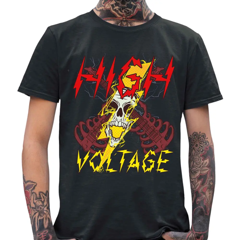 High Voltage Skull T-Shirt - Tshirtpark.com