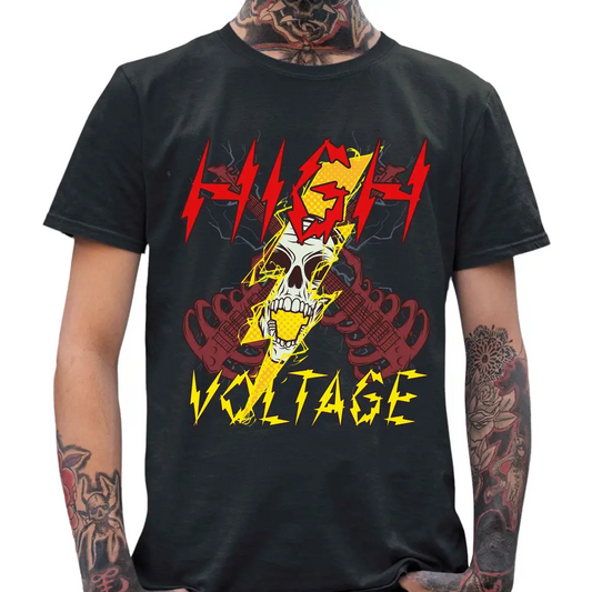 High Voltage Skull T-Shirt - Tshirtpark.com