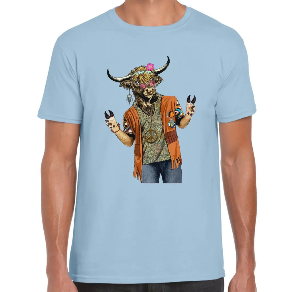 Hippie Cow T-Shirt - Tshirtpark.com