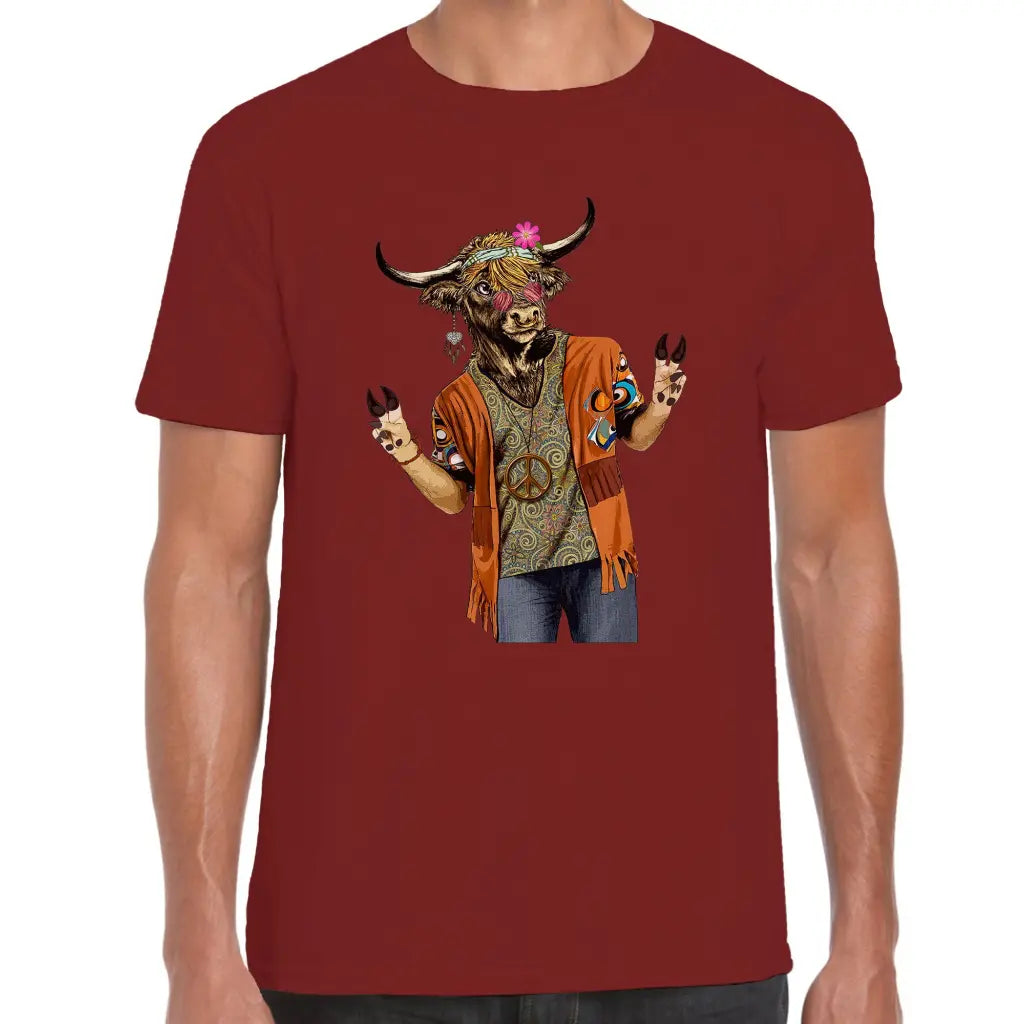 Hippie Cow T-Shirt - Tshirtpark.com