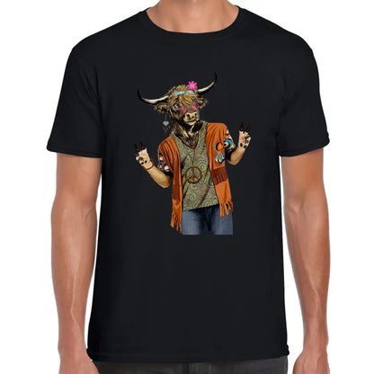 Hippie Cow T-Shirt - Tshirtpark.com