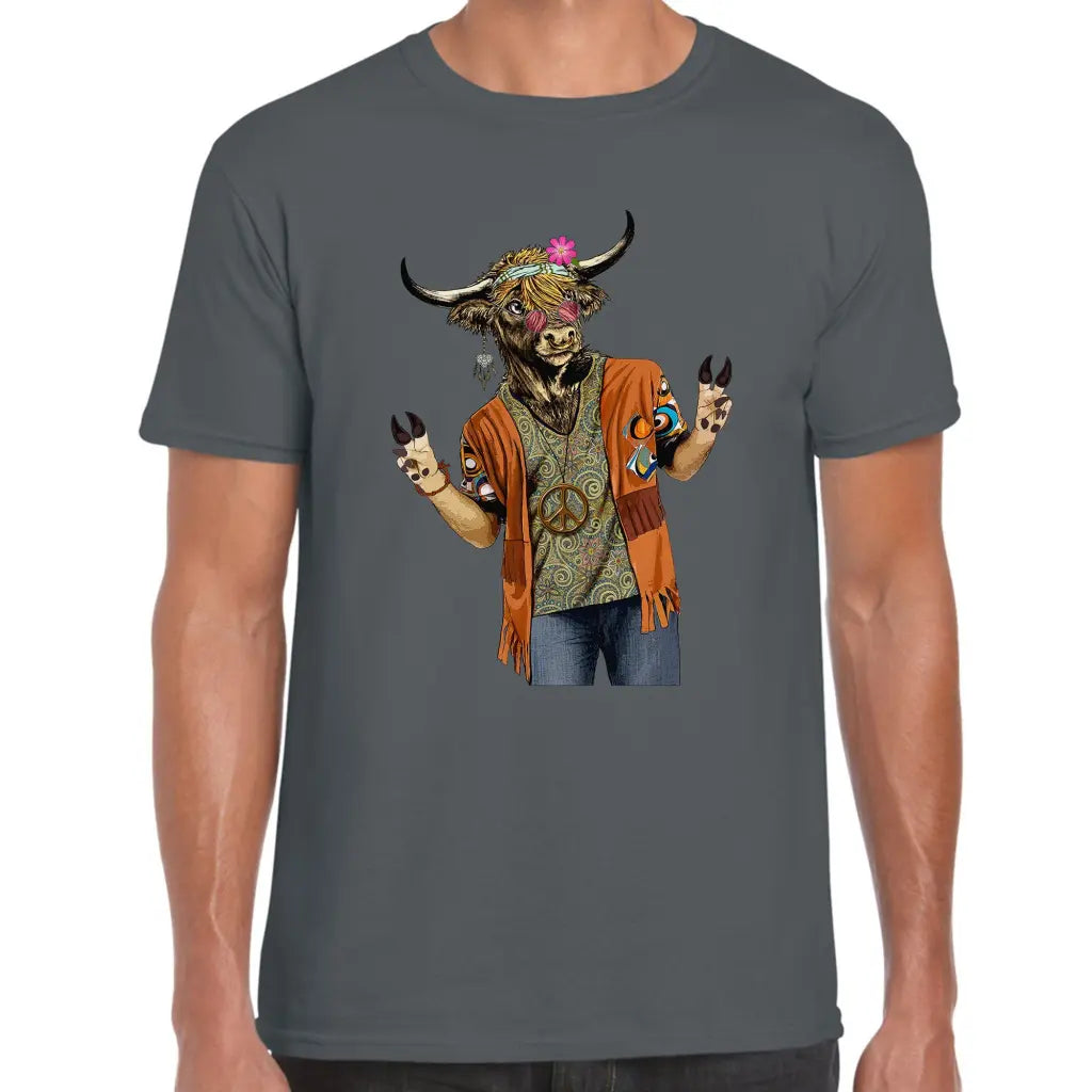 Hippie Cow T-Shirt - Tshirtpark.com