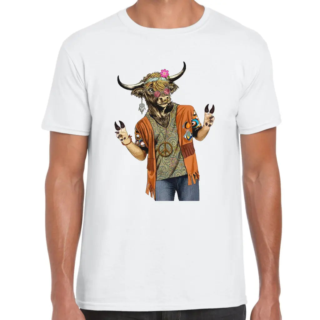 Hippie Cow T-Shirt - Tshirtpark.com