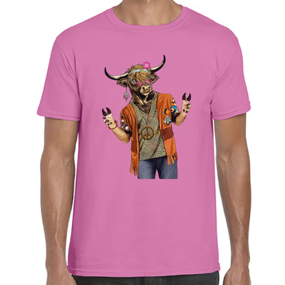 Hippie Cow T-Shirt - Tshirtpark.com