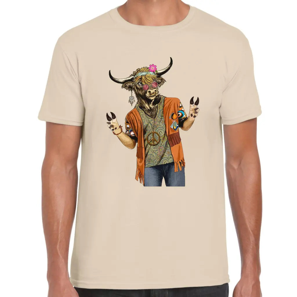 Hippie Cow T-Shirt - Tshirtpark.com