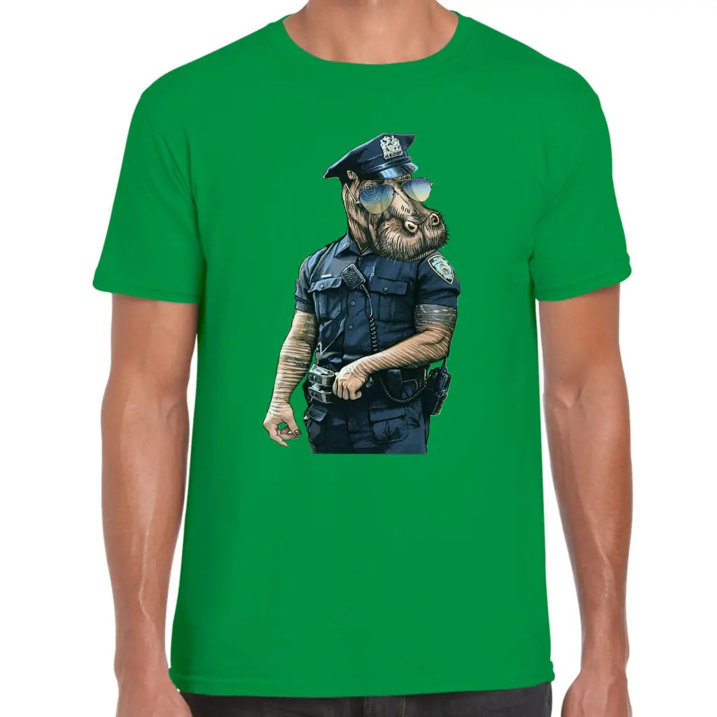 Hippo Cop T-Shirt - Tshirtpark.com