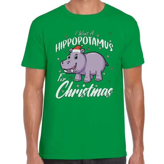 Hippo For Christmas T-Shirt - Tshirtpark.com