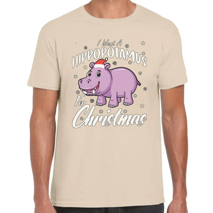 Hippo For Christmas T-Shirt - Tshirtpark.com