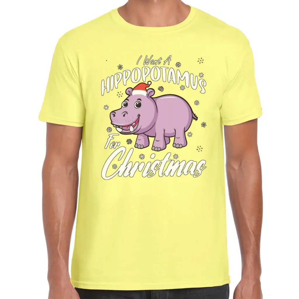 Hippo For Christmas T-Shirt - Tshirtpark.com