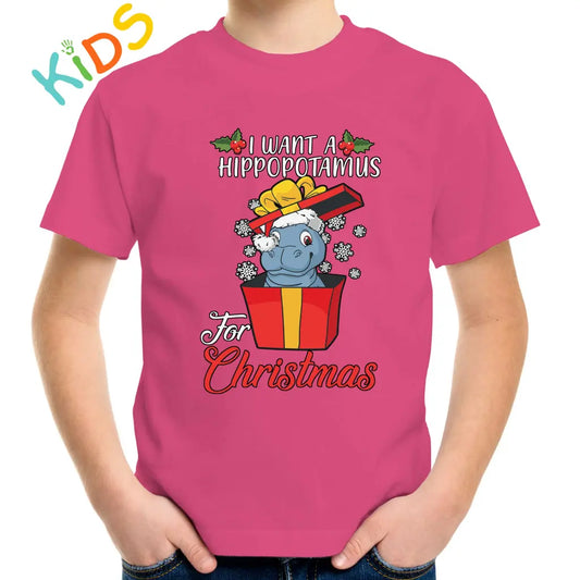 Hippo Present Kids T-shirt - Tshirtpark.com