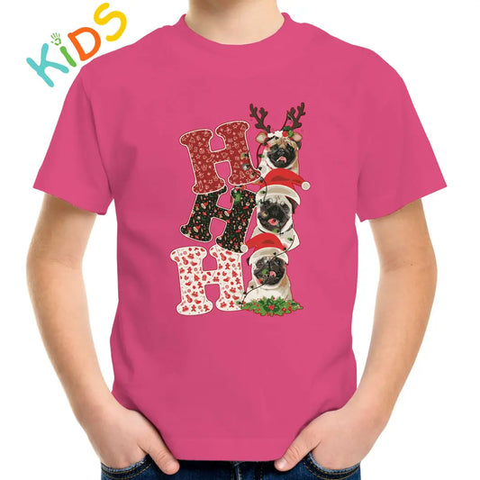 Ho Ho ho Pugs Kids T-shirt - Tshirtpark.com