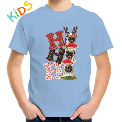 Ho Ho ho Pugs Kids T-shirt - Tshirtpark.com