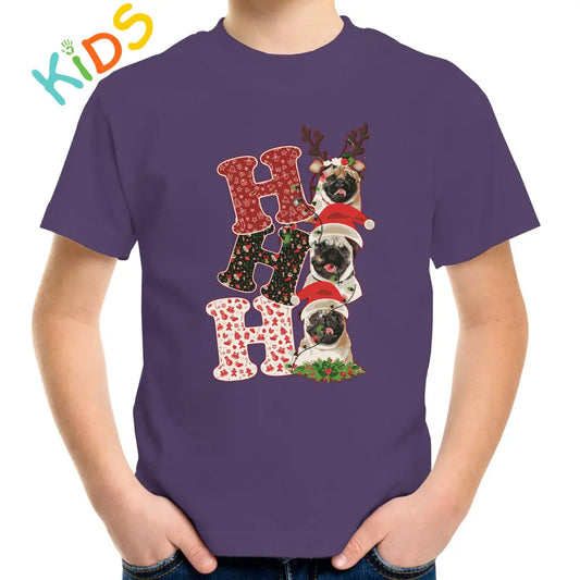 Ho Ho ho Pugs Kids T-shirt - Tshirtpark.com