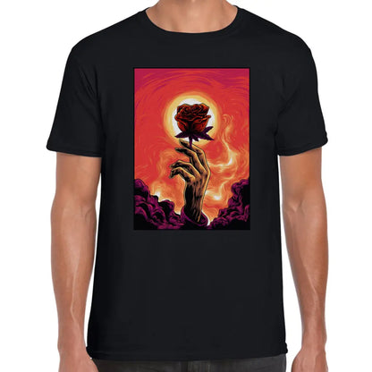 Holding Rose T-Shirt - Tshirtpark.com