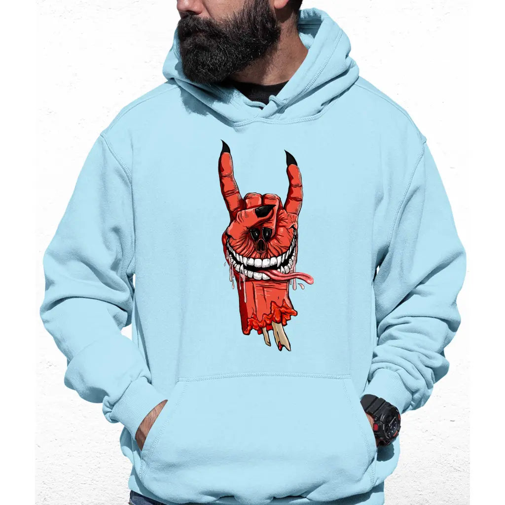 Horned Hand Colour Hoodie - Tshirtpark.com