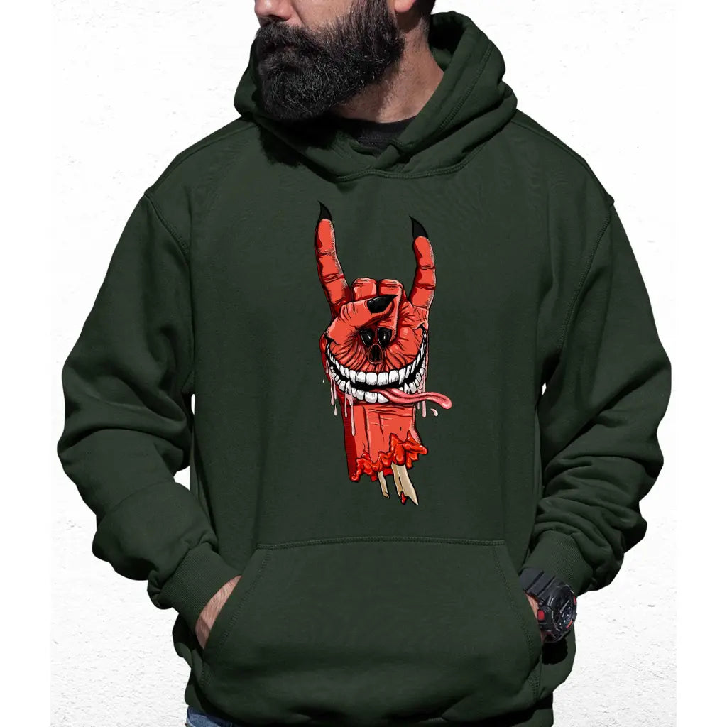 Horned Hand Colour Hoodie - Tshirtpark.com