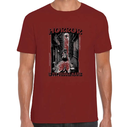 Horror Is My Middle Name T-Shirt - Tshirtpark.com