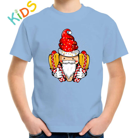 Hot Dog Santa Kids T-shirt - Tshirtpark.com