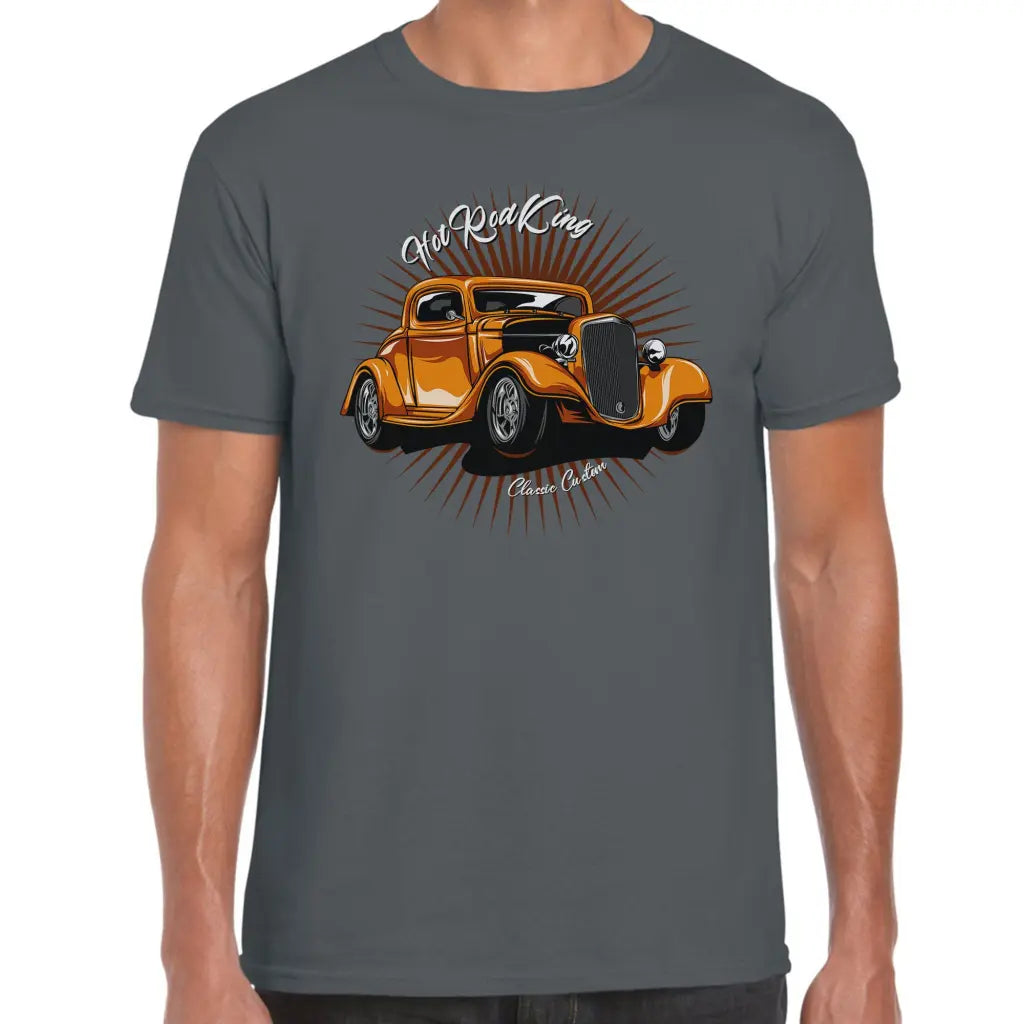 HotRod King Orange T-Shirt - Tshirtpark.com